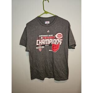 Cincinnati Reds Size L T-Shirt Majestic 2012 NL Central Division Champions